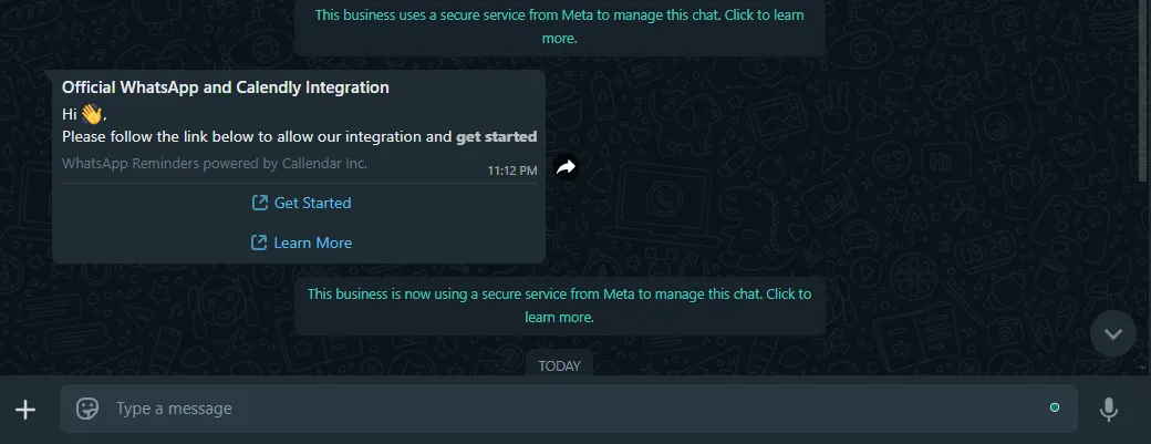 Activation through WhatsApp